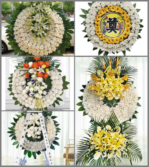 广东江门市新会区古井镇洲朗村花圈速递